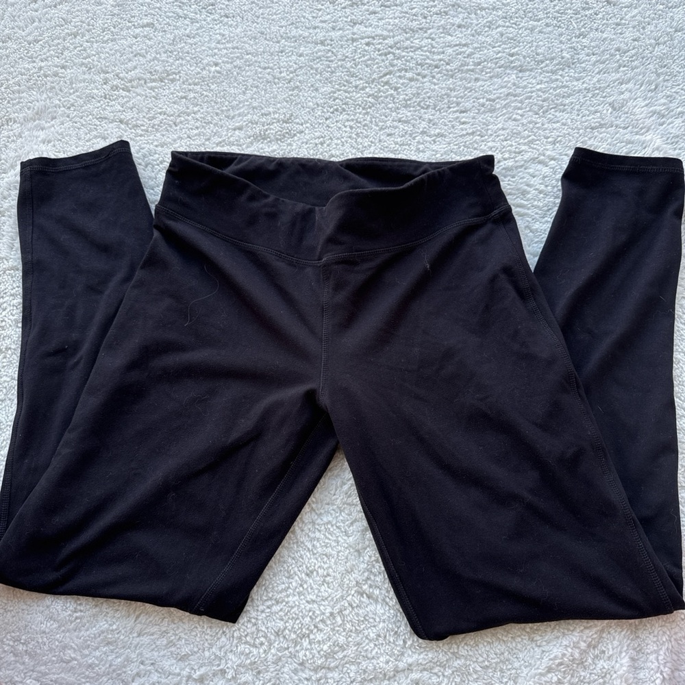 Black Active Leggings - Solid Black